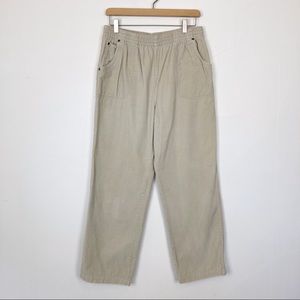 Vintage high waisted beige cords straight leg mom